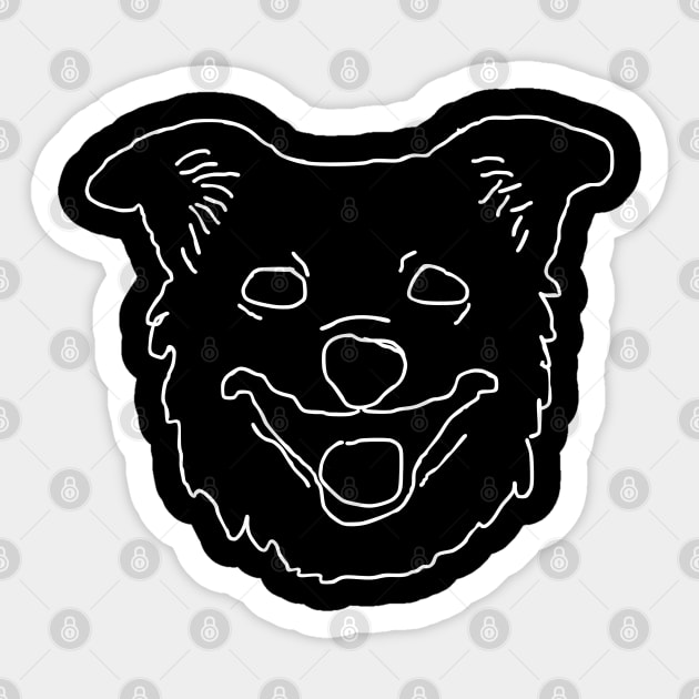 Dog face Sticker by NomiCrafts